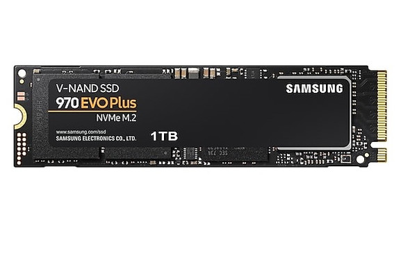 MZ-V7S1T0 - Samsung 970 EVO Plus 1TB PCI-Express 3.0 x4 NVMe 3D V-NAND MLC (AES-256 / TCG / Opal IEEE1667) M.2 2280 Solid State Drive