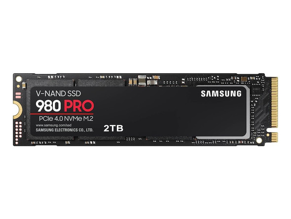 MZ-V8P2T0 - Samsung 980 PRO Series 2TB Triple-Level Cell PCI Express NVMe 4.0 x4 (AES-256 / TCG Opal 2.0) M.2 2280 Solid State Drive