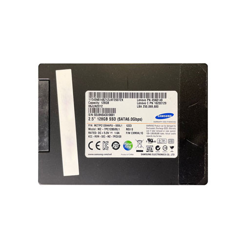 MZ7PC128HAFU-000L1 - Samsung PM830 Series 128GB SATA 6Gb/s MLC (AES 256-Bit) 2.5-inch Solid State Drive