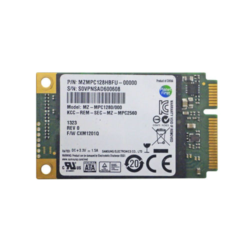 MZMPC128HBFU-00000 - Samsung PM830 Series 128GB SATA 6Gb/s MLC mSATA Solid State Drive