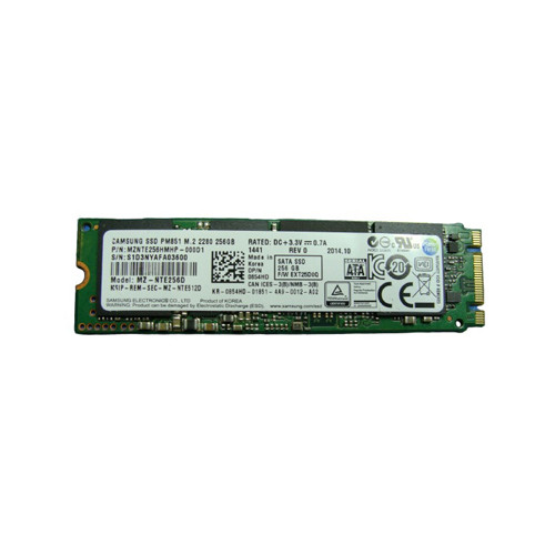 MZ-NTE256D - Samsung PM851 Series 256GB SATA 6Gb/s TLC (AES 256-Bit) M.2 2280 Solid State Drive