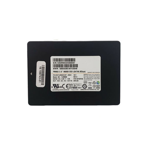MZ7LM960HCHP-000K1 - Samsung PM863 Series 960GB SATA 6Gb/s Read Intensive TLC (AES 256-bit / PLP) 2.5-inch Solid State Drive