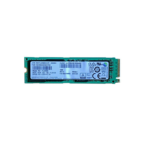 MZFLV256HCHP-000MV - Samsung PM951 Series 256GB PCI Express 3.0 x4 NVMe TLC M.2 2280 Internal Solid State Drive
