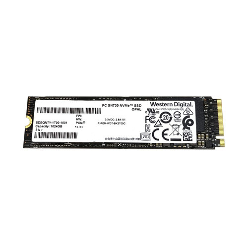 SDBQNTY-1T00-1001 - Western Digital 1TB PCI-Express 3.0 x4 NVMe TLC M.2 2280 Solid State Drive