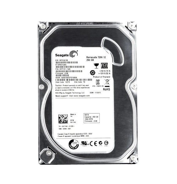 V174X - Dell 250GB 7200RPM SATA 3.5-inch Hard Drive