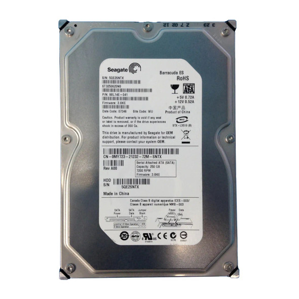 MY723 - Dell 250GB 7200RPM SATA 3Gb/s 16MB Cache 3.5-inch Hard Drive