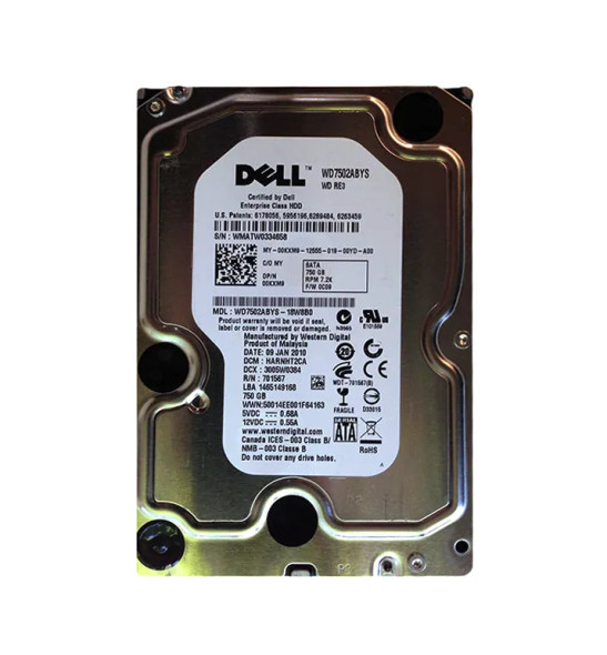 0KXM9 - Dell 750GB 7200RPM SATA 3.5-inch Hard Drive