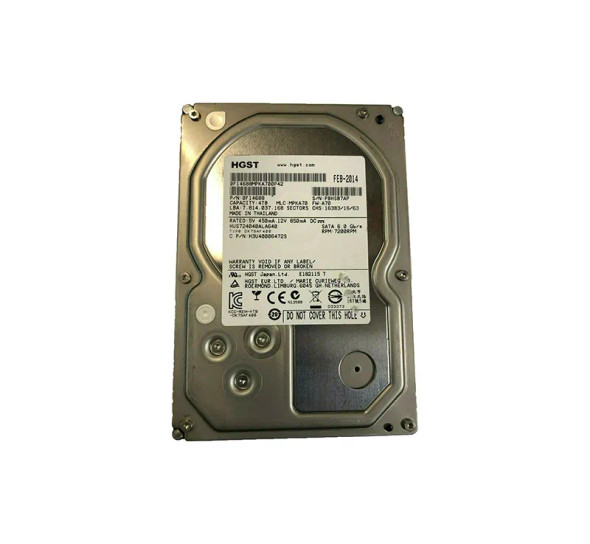 0F14688 - HGST 4TB 7200RPM SATA 6Gb/s 64MB Cache 3.5-inch Hard Drive