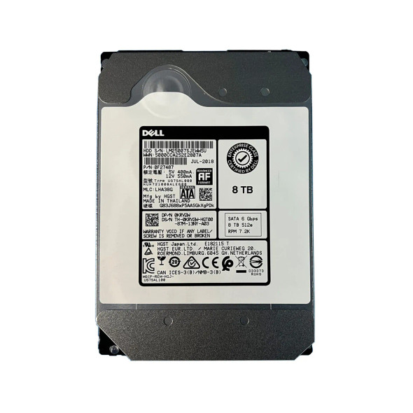0F27487 - HGST 8TB 7200RPM SATA 6Gb/s 256MB Cache 3.5-inch Hard Drive