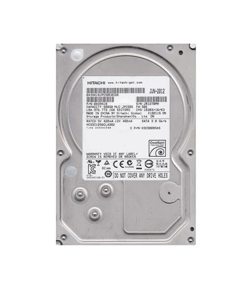0A39418 - HGST CinemaStar 5K1000 500GB 7200RPM SATA 3Gb/s 8MB Cache 3.5-inch Hard Drive
