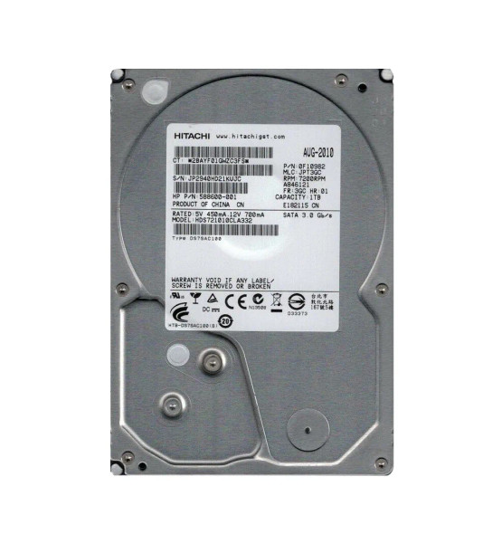 HDS721010CLA332 - HGST Deskstar 7K1000.C 1TB 7200RPM 32MB Cache SATA 3Gb/s 3.5-inch Hard Drive