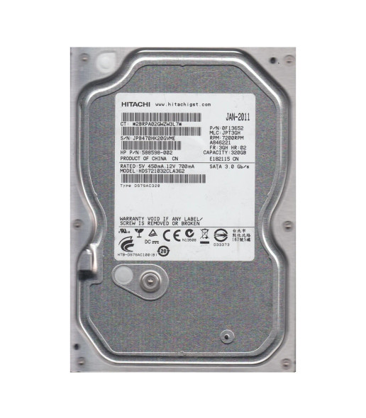 0F13652 - HGST Deskstar 7K1000.C Series 320GB 7200RPM SATA 3Gb/s 16MB Cache 3.5-inch Hard Drive