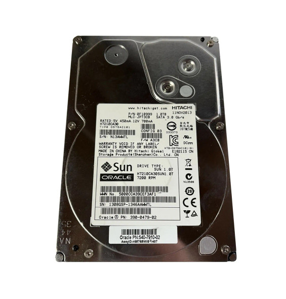 0F10999 - Hitachi 1TB 7200RPM SATA 3.5-inch Hard Drive