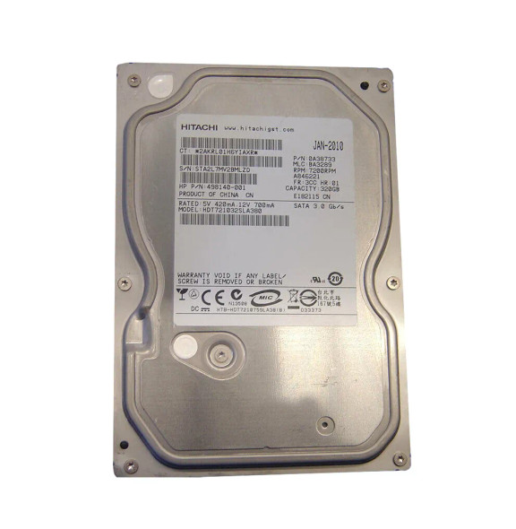 0A38733 - Hitachi Deskstar 7K1000.B 320GB 7200RPM 8MB Cache SATA 3Gb/s 3.5-inch Hard Drive