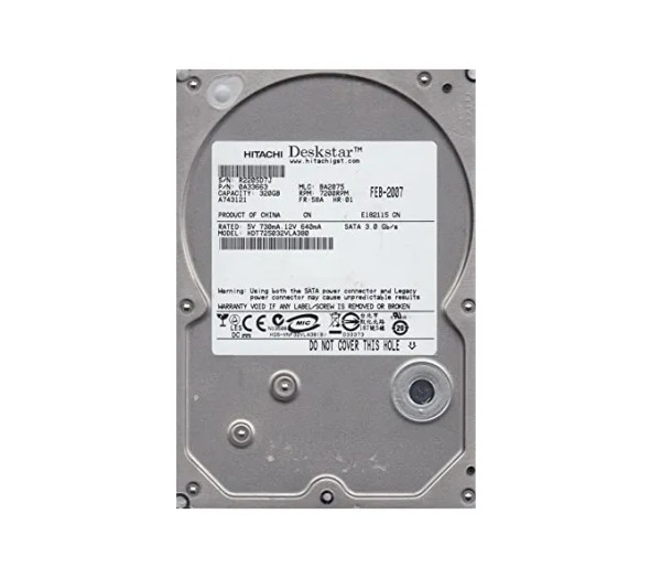 HDT725032VLA380 - Hitachi Deskstar T7K500 320GB 7200RPM SATA 3Gb/s 8MB Cache 3.5-inch Hard Drive