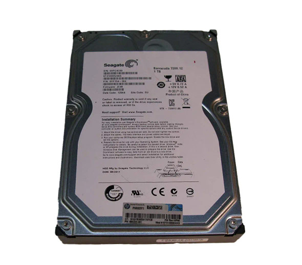 684222-001 - HP 1TB 7200RPM SATA 6Gb/s NCQ MidLine 3.5-inch Hard Drive