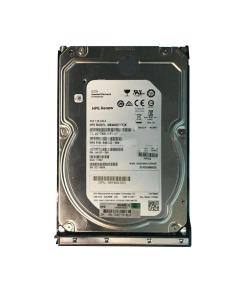 861685-003 - HP 4TB 7200RPM SATA 6Gb/s 3.5-inch Hard Drive