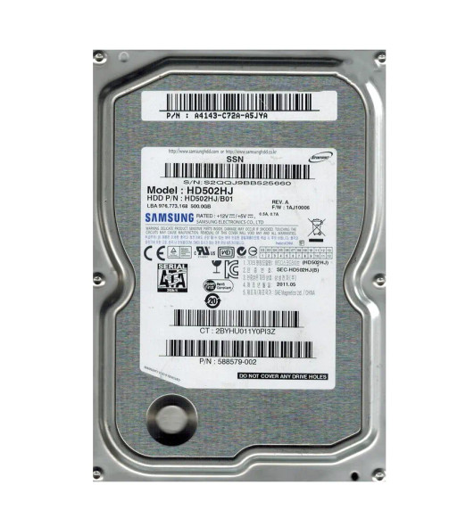 588579-002 - HP 500GB 7200RPM SATA 3Gb/s 3.5-inch Hard Drive
