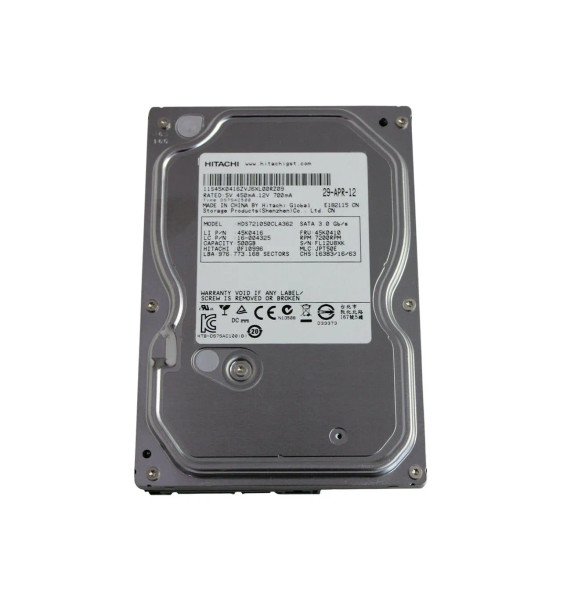 45K0410 - Lenovo 500GB 7200RPM SATA 3.5-inch Hard Drive