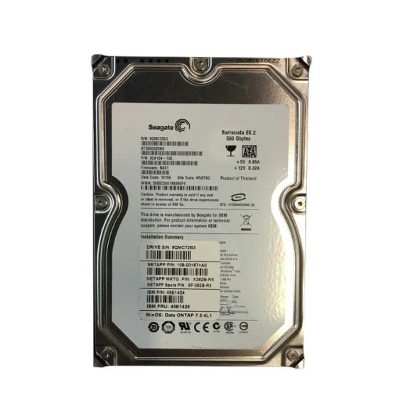 SP-282B-R5 - NetApp 500GB 7200RPM SATA 3Gb/s 3.5-inch Hard Drive