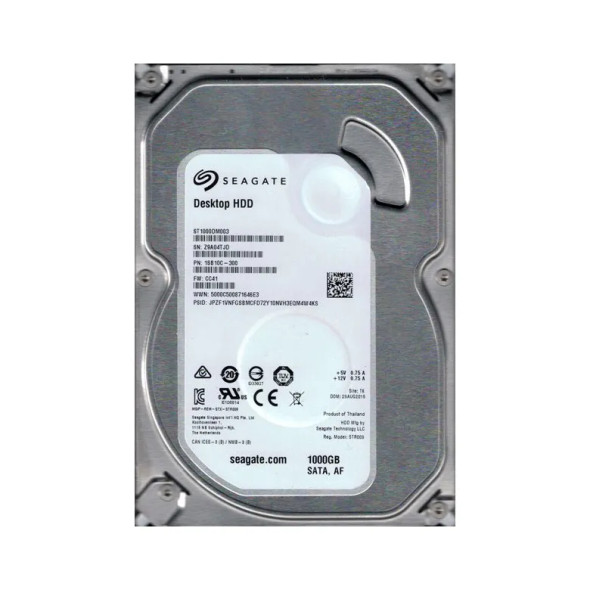 1SB10C-300 - Seagate Barracuda 1TB 7200RPM SATA 6Gb/s 64MB Cache 3.5-inch Hard Drive