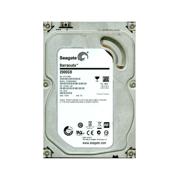 1CH164-301 - Seagate Barracuda 2TB 7200RPM SATA 6Gb/s 64MB Cache 3.5-inch Hard Drive