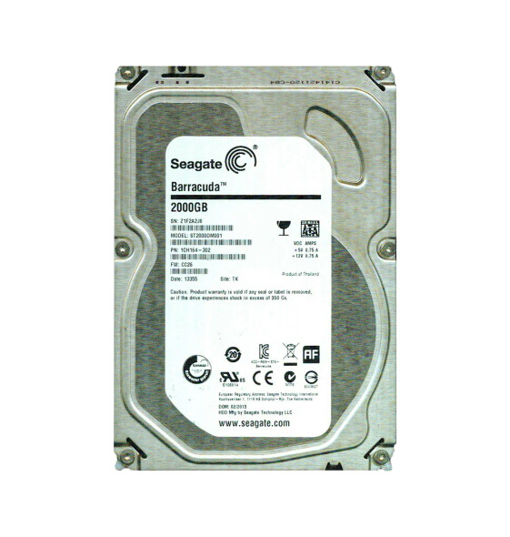1CH164-302 - Seagate Barracuda 2TB 7200RPM SATA 6Gb/s 64MB Cache 3.5-inch Hard Drive