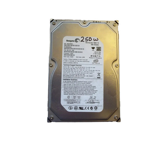 ST3250820AS - Seagate Barracuda 7200.10 250GB 7200RPM 8MB Cache SATA 3Gb/s 3.5-inch Hard Drive