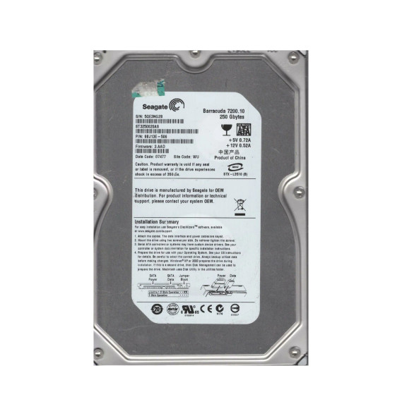 9BJ13E-506 - Seagate Barracuda 7200.10 250GB 7200RPM SATA 3Gb/s 8MB Cache 3.5-inch Hard Drive