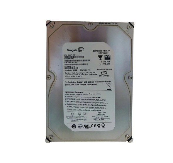 9BJ146-305 - Seagate Barracuda 7200.10 500GB 7200RPM 16MB Cache SATA 3Gb/s 3.5-inch Hard Drive