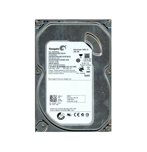 9SL131-037 - Seagate Barracuda 7200.12 250GB 7200RPM SATA 3Gb/s 8MB Cache 3.5-inch Hard Drive