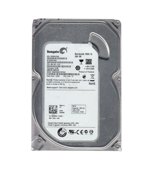9SL14C-516 - Seagate Barracuda 7200.12 320GB 7200RPM 16MB Cache SATA 3Gb/s 3.5-inch Hard Drive