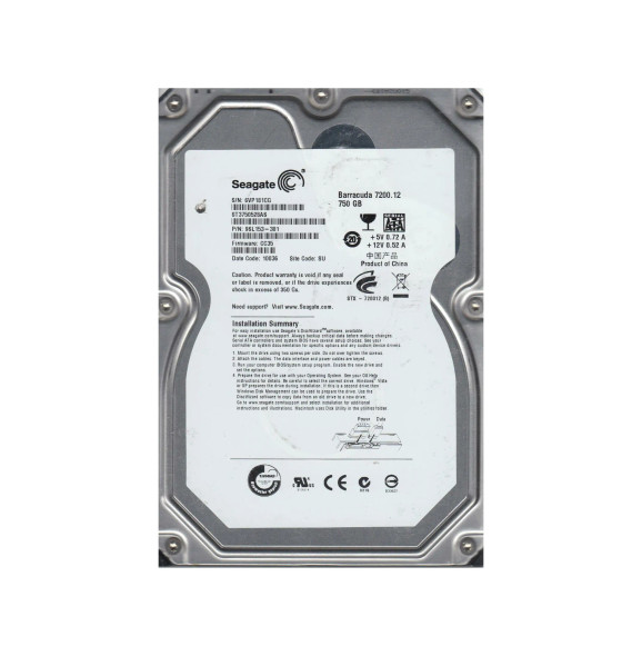 9SL153-301 - Seagate Barracuda 7200.12 750GB 7200RPM SATA 3Gb/s 32MB Cache 3.5-inch Hard Drive