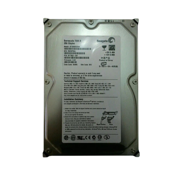 9Y7383-301 - Seagate Barracuda 7200.8 250GB 7200RPM 8MB Cache SATA 1.5Gb/s 3.5-inch Hard Drive