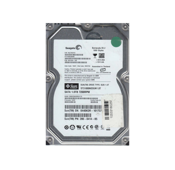 9CA158-145 - Seagate Barracuda ES.2 1TB 7200RPM 32MB Cache SATA 3Gb/s 3.5-inch Hard Drive