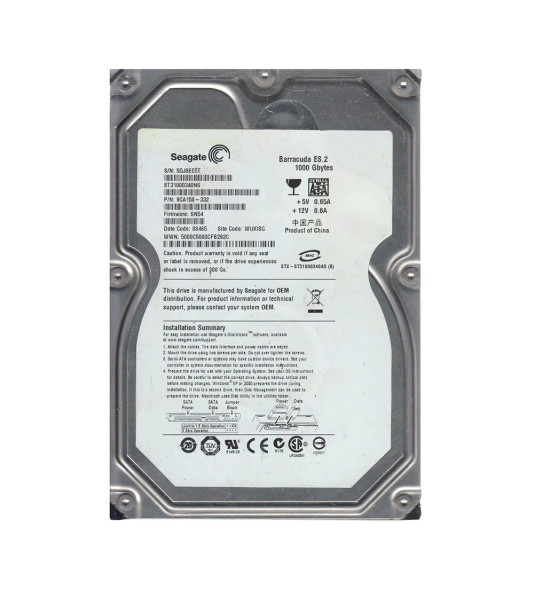 9CA158-332 - Seagate Barracuda ES.2 1TB 7200RPM SATA 3Gb/s 32MB Cache 3.5-inch Hard Drive