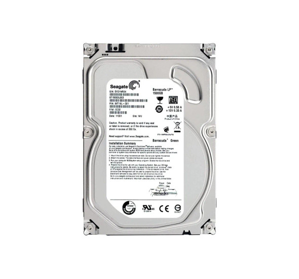 ST1500DL003 - Seagate Barracuda Green 1.5TB SATA 6Gb/s 5900RPM 64MB Cache 3.5-inch Hard Drive