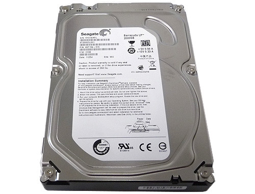 ST2000DL001 - Seagate Barracuda LP 2TB 5900RPM 32MB Cache SATA 3Gb/s 3.5-inch Hard Drive