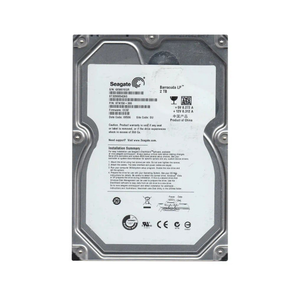 9TN158-300 - Seagate BarraCuda LP Series 2TB SATA 3Gb/s 5900RPM 32MB Cache3.5-inch Hard Drive