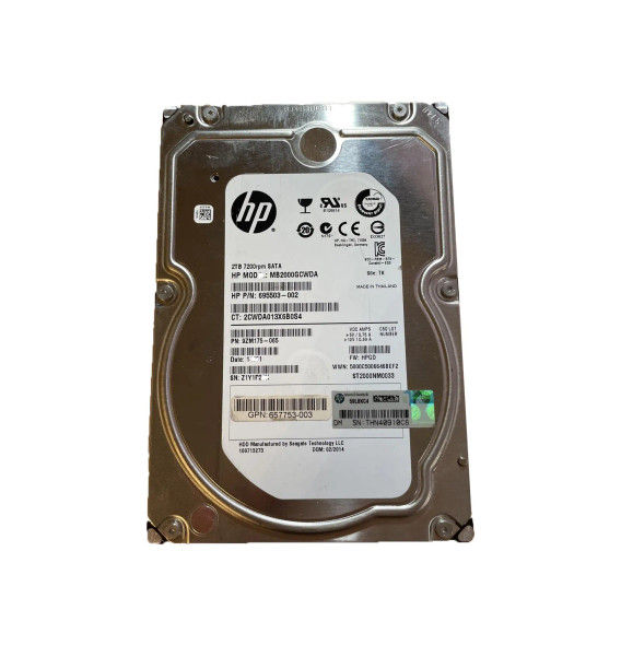 9ZM175-065 - Seagate Constellation ES.3 2TB 7200RPM SATA 6Gb/s 128MB Cache (512n) 3.5-inch Hard Drive