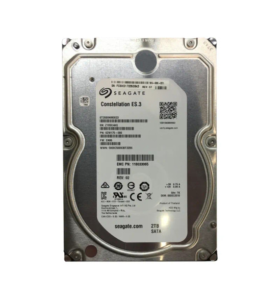 9ZM175-090 - Seagate Constellation ES.3 2TB 7200RPM SATA 6Gb/s 128MB Cache (512n) 3.5-inch Hard Drive