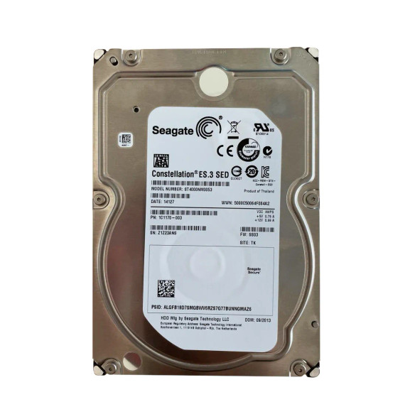 1C1170-003 - Seagate Constellation ES.3 4TB 7200RPM SATA 6Gb/s 128MB Cache (SED / 512n) 3.5-inch Hard Drive