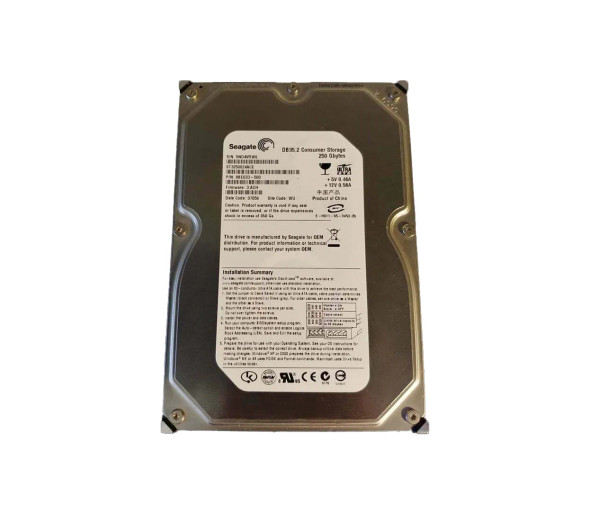 ST3250824ACE - Seagate DB35 250GB 3.5-inch Hard Drive 7200RPM ATA-100 8MB Cache