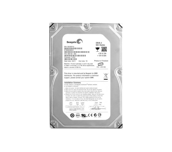 ST3500830SCE - Seagate DB35 series 500GB 7200RPM 8MB Cache SATA 3Gb/s 3.5-inch Hard Drive