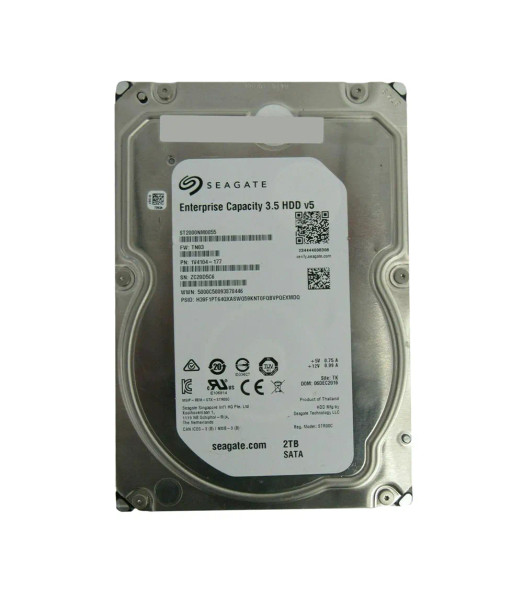 1V4104-177 - Seagate Enterprise 2TB 7200RPM SATA 6Gb/s 128MB Cache (512n) 3.5-inch Hard Drive