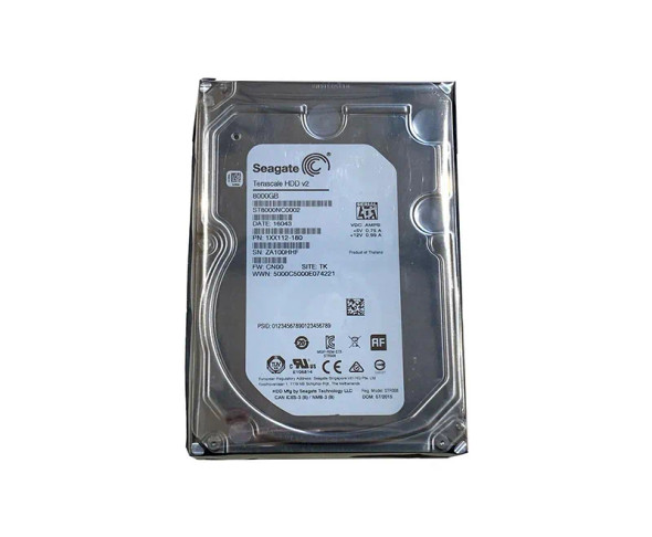 ST8000NC0002 - Seagate Enterprise NAS 8TB 7200RPM 256MB Cache SATA 6Gb/s (512e) 3.5-inch Hard Drive