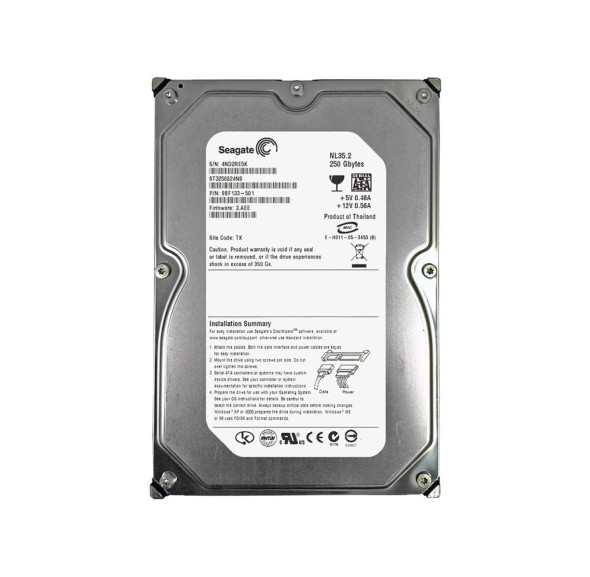 9BF133-501 - Seagate NL35 Series 250GB 7200RPM SATA 3Gb/s 8MB Cache 3.5-inch Hard Drive