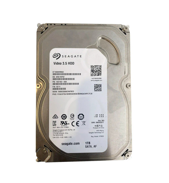 1SD102-500 - Seagate Pipeline HD 1TB SATA 6Gb/s 5900RPM 64MB Cache 3.5-inch Hard Drive