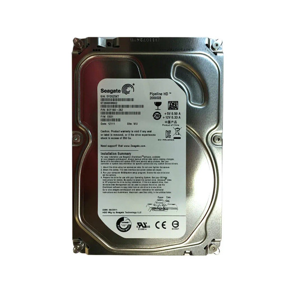 9UY166-262 - Seagate Pipeline HD 2TB SATA 3Gb/s 5900RPM 64MB Cache 3.5-inch Hard Drive