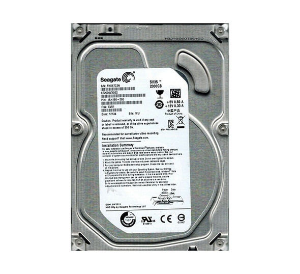 ST2000VX002 - Seagate SV35 Series 2TB 5900RPM 64MB Cache SATA 6Gb/s 3.5-inch Hard Drive